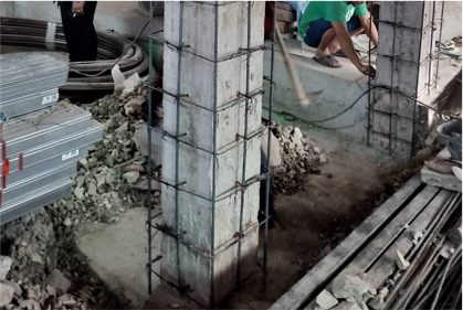 งานเสริมกำลังโครงสร้างอาคาร