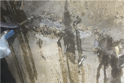 งาน Grouting รอยร้าว