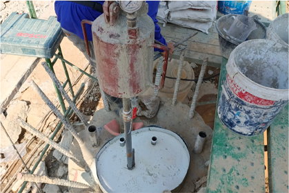 งาน Grouting ซ่อมแซมเสาเข็ม