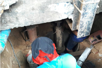 งานแก้ไขอาคารทรุดตัว / ยกปรับระดับ